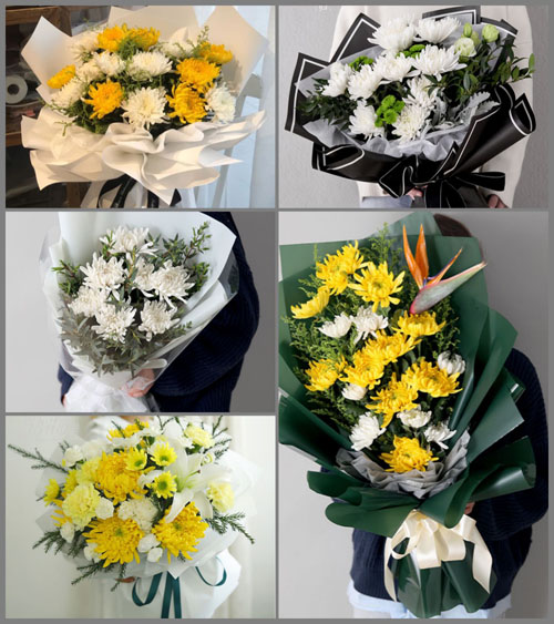 湖南岳阳临湘市江南镇白事花束代送